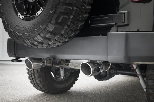 AFE Power Rebel Series Axle-Back Exhaust System - Polished - JK
