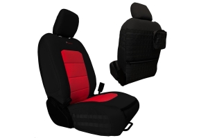 Bartact Tactical Front Seat Covers Black/Red - JL 4dr