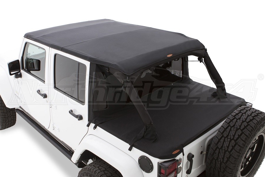 Jeep JK 4Dr Bushwacker Trail Armor Soft Top Twill Flat Back Jeep