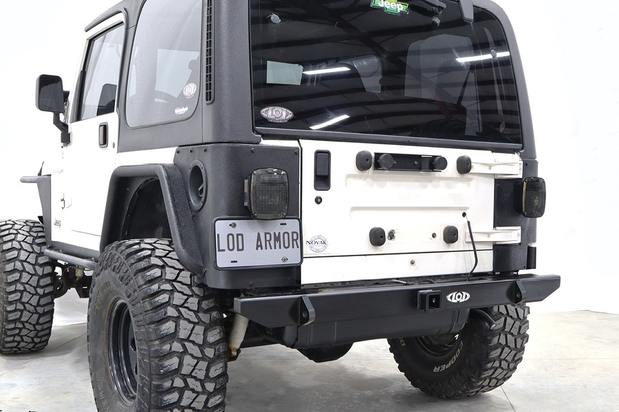 LOD Expedition Rear Bumper Only, Black Texture - TJ/LJ/YJ 