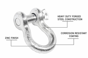 Overland Vehicle Systems Recovery Shackle - 3/4in