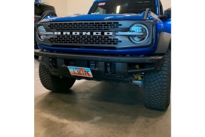 Grimm Offroad Steel Front Bumper License Plate Mount - Bronco 2021+
