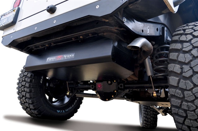 Poison Spyder Fuel Tank Skid Plate Steel Black - LJ/TJ