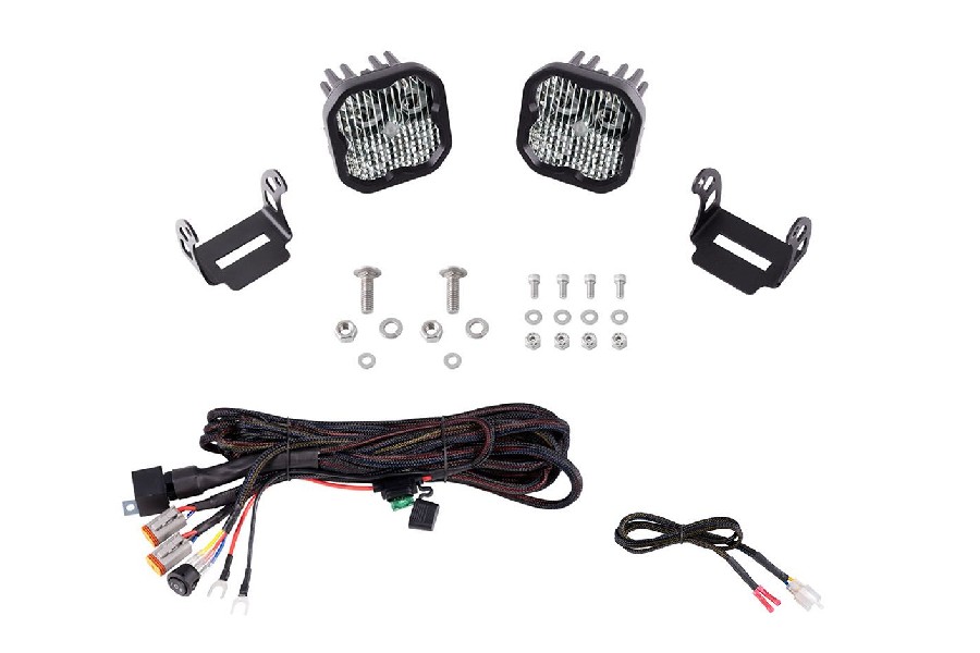 Diode Dynamics Stage Series SS3 LED Ditch Light Kit - Pro White Combo - Bronco 2021+