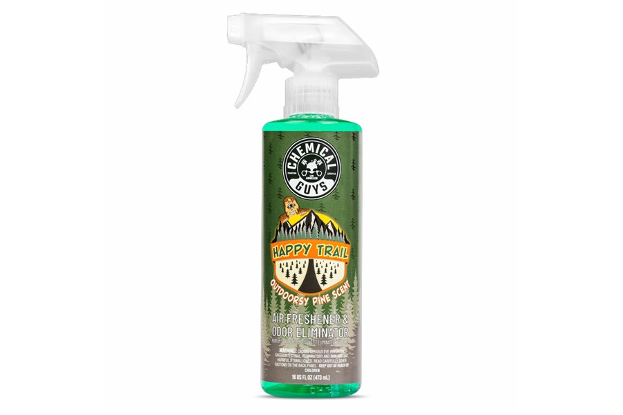 Chemical Guys Happy Trail Outdoor Pine Scent Air Freshener and Odor Eliminator 16 Fl. Oz.