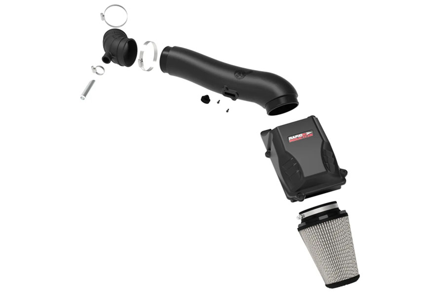 aFe POWER Rapid Induction Cold Air Intake System w/ Pro DRY S Filter - 2020-23 JL / 2021-23 JT Diesel
