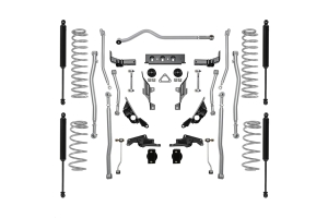 Rubicon Express 1.5/2.5in Extreme Duty 4-Link Long Arm Lift Kit with Twin Tube Shocks - JL 4dr