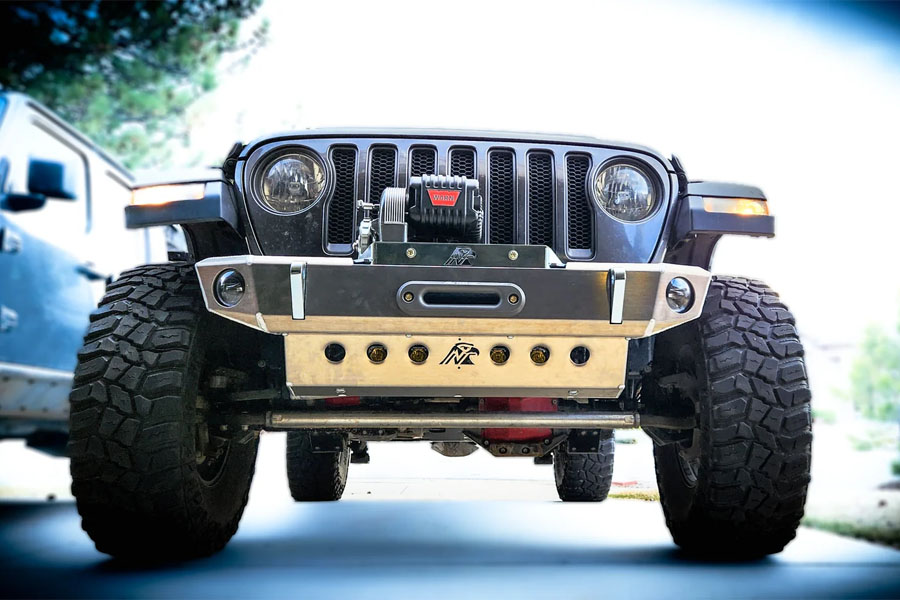 Next Venture Motorsports Baja S1 LED Mount for Aluminum Front Lower Skid - Bare - JL/JT