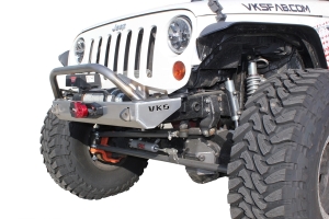 VKS Fab Shorty V3 Front Bumper w/ Hoop - Bare - JK