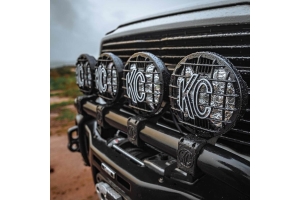 KC HiLiTES SlimLite 8in LED Stone Guard - Black