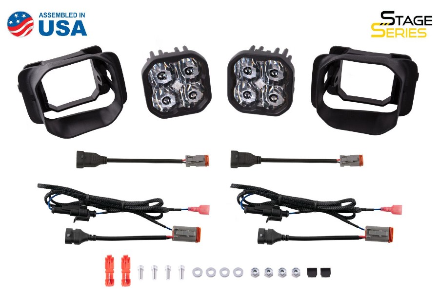Diode Dynamics Stage Series 3in SAE/DOT Type AS Fog Light Kit - Bronco 2021+