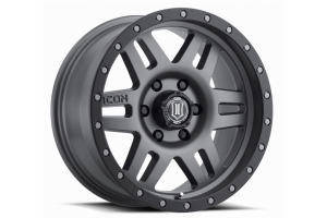 ICON Vehicle Dynamics Six Speed Wheel Titanium, 17X8.5 5x5  - JT/JL/JK