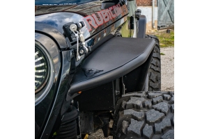 Combat Off Road Black Aluminum Fender Kit - Front - JL
