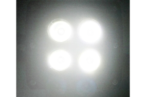 Quake LED 3in 20W Spot Reflector Work Light w/RGB Accent - Single