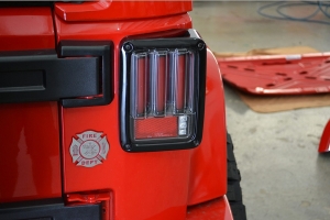 RECON Scanning Bar-Style LED Tail Lights - Smoked Lens - JK 