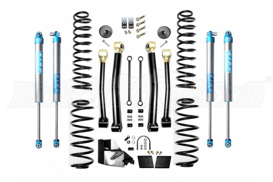 Jeep JL 4Dr EVO Manufacturing 45in Enforcer Stage 3 Lift Kit w King 20  Shocks - Jeep Unlimited Rubicon 2018-2024, 3054S3K2