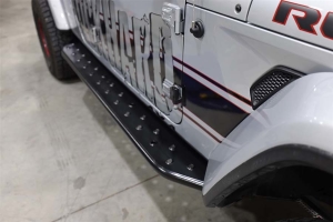 Rock Hard 4X4 RHX Series Tube Slider Rocker Guards - Flat Step - JT