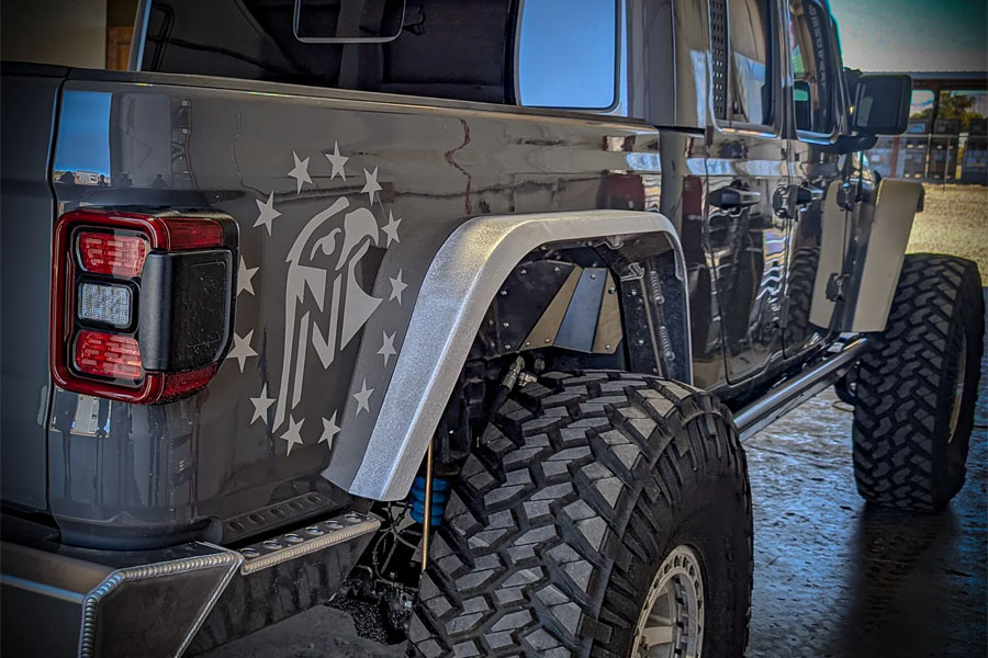 Next Venture Motorsports Aluminum High Line Rear Fender Flares - JT