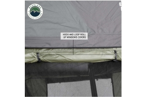 Overland Vehicle Systems Roof Top Tent Annex for Nomadic 4 Extended Roof Top Tent, Green Base With Black Floor & Travel Cover