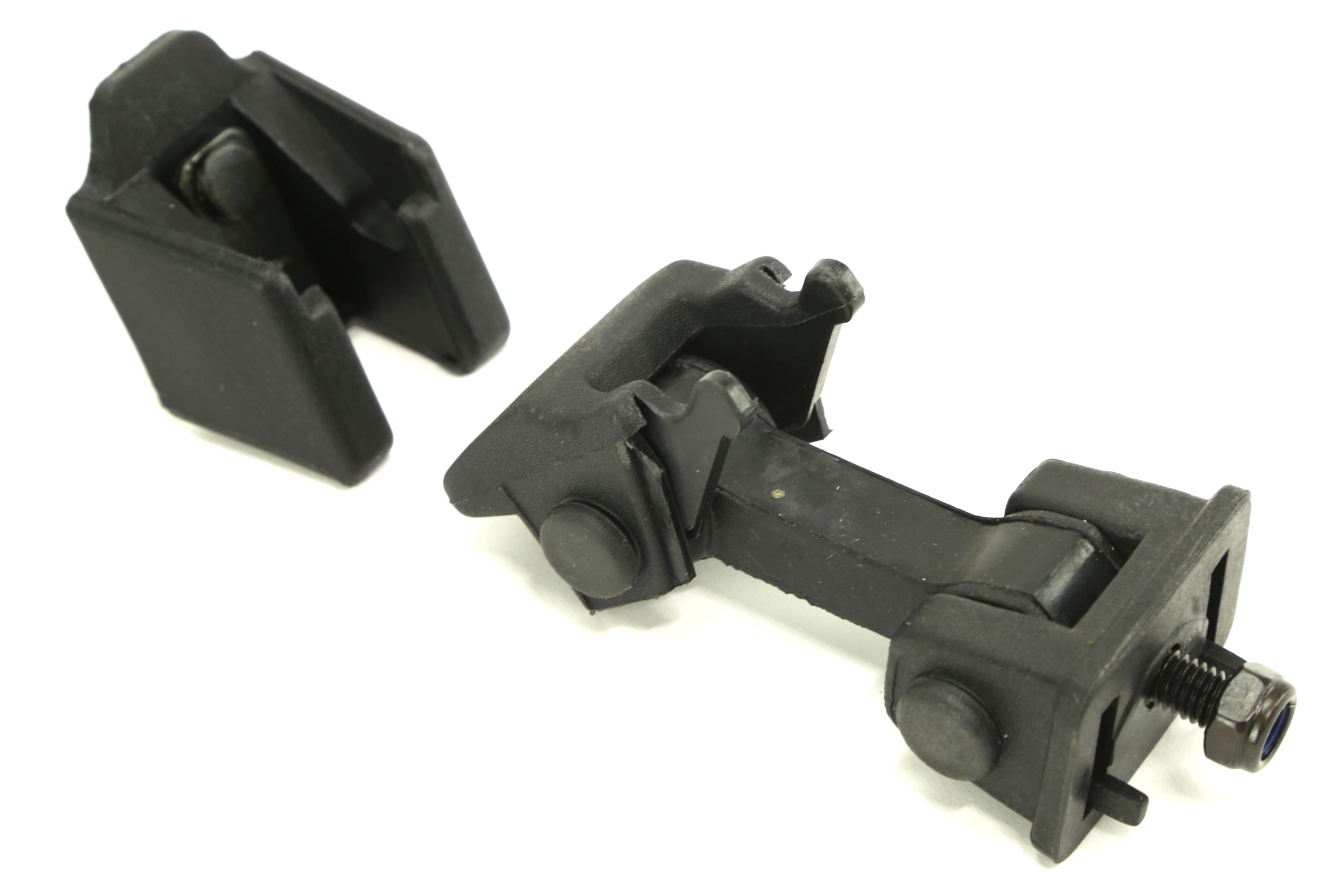 Rugged Ridge Hood Catch and Bracket Set Black - TJ/LJ