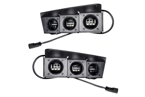 Oracle Triple LED Fog Light Kit - White - Bronco 2021+ w/ Steel Bumper