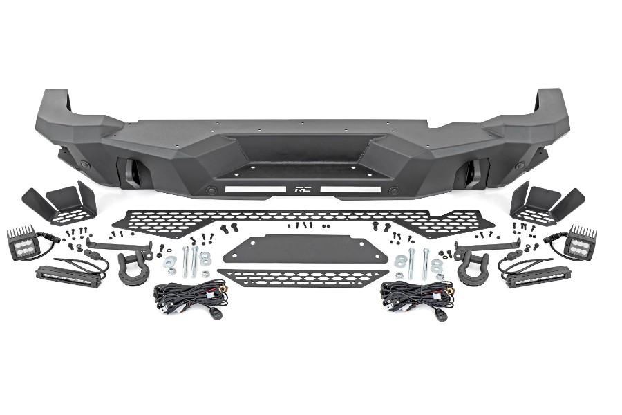 Rough Country 6in Slim Line Black Series Spot Cubes, Rear Bumper - Bronco 2021+