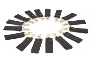 Steinjager Zipper Pull/Key Chain Fobs, Black - 16pc - JK