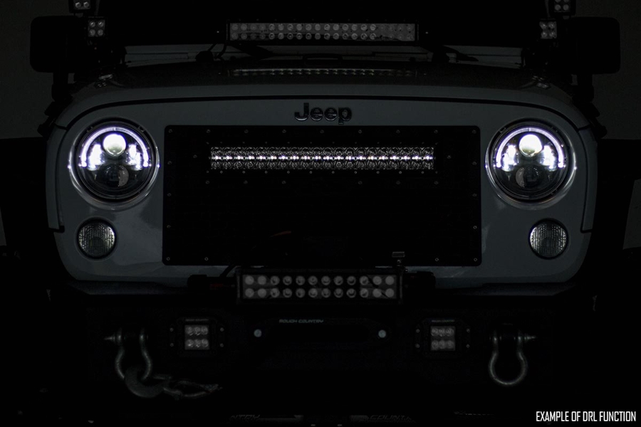 Rough Country 54in Dual Row Curved Cree LED Light Bar - White 