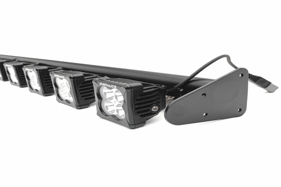 ZROADZ Multi-LED Roof Cross Bar, Includes (10) 3-Inch Light Pods  - JT, JL