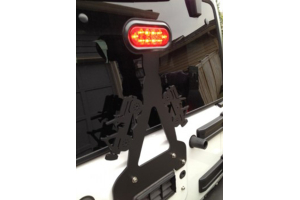 WD Automotive Fixed 3rd Brake Light Mount w/ LED Light - JK/TJ/LJ