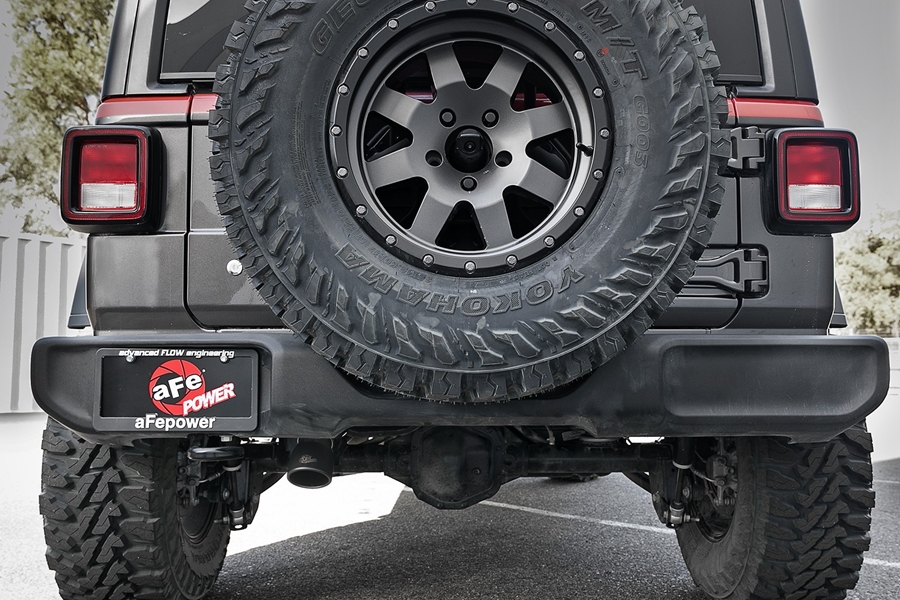 AFE Power MACH Force-XP Cat-Back Exhaust System - Black Tip - JL 3.6L