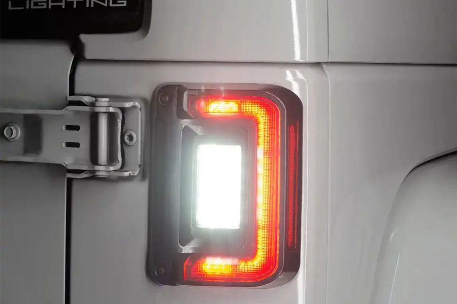 Oracle V2 Flush Mount LED Tail Lights  - Standard Red - JK