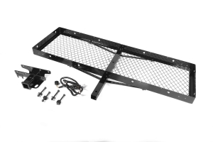 Rugged Ridge Receiver Hitch With Cargo Rack - TJ/YJ