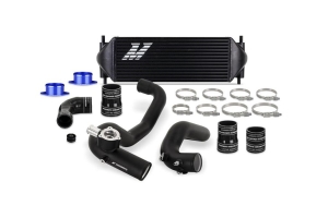 Mishimoto 2.7 L Stock Location Int Kit Micro Wrinkle Black Pipes, Black Cooler - Bronco 2021+