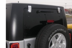 Putco Upper Rear Window Hinge Covers, Chrome - JK