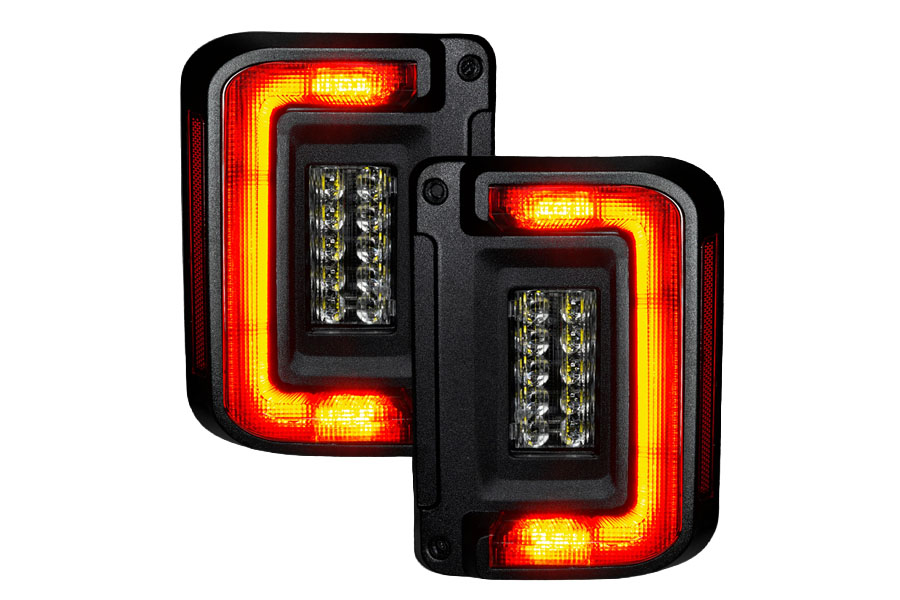 Oracle V2 Flush Mount LED Tail Lights  - Standard Red - JK