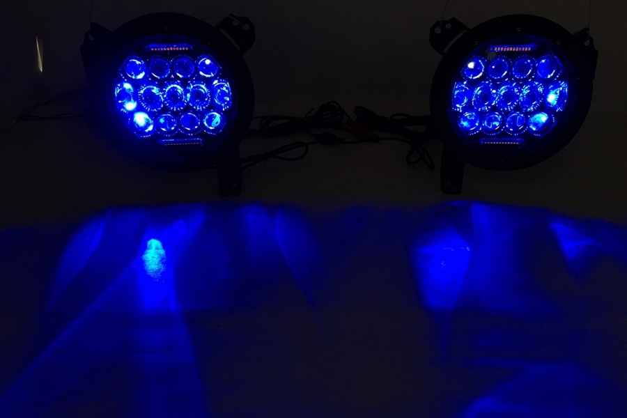 Quake LED Tempest Series 7in RGB Headlights - Quad Lock/Interlock Compatible - JK/TJ