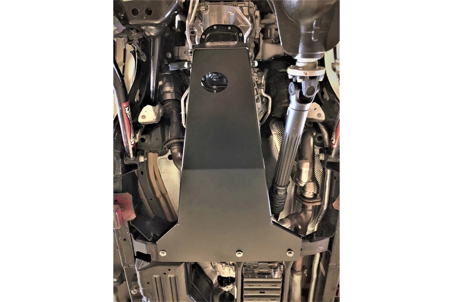 M.O.R.E. Transmission/Oil Pan Skid Plate - Black - JL 4Dr 2021+ 3.6L