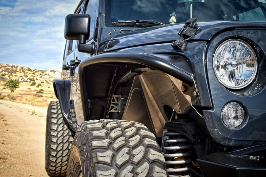 Poison Spyder Standard Width Front Crusher Flares - Black - JK