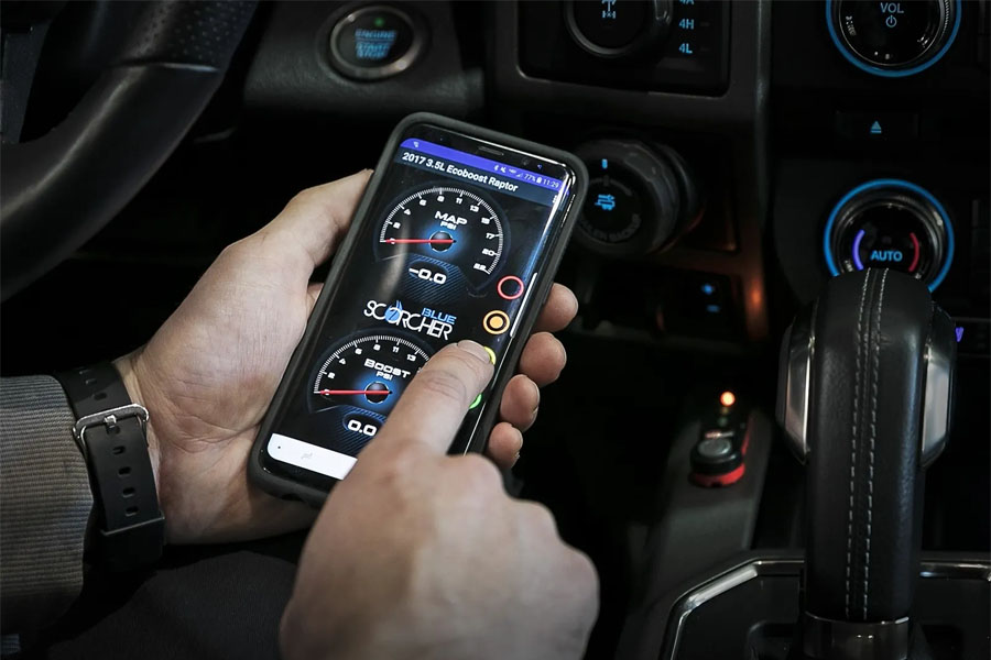 aFe POWER SCORCHER BLUE Bluetooth Power Module   - JT/JL Diesel