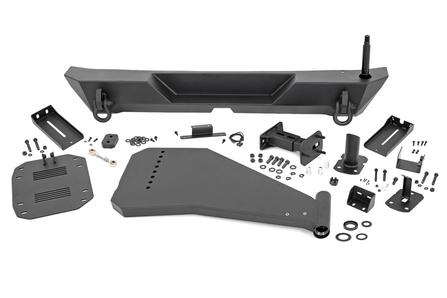 Rough Country Rear Trail Bumper w/ Tire Carrier  - JL
