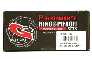 G2 Axle and Gear Dana 44 Rear 4.56 Ring and Pinion Set - 08+ JK