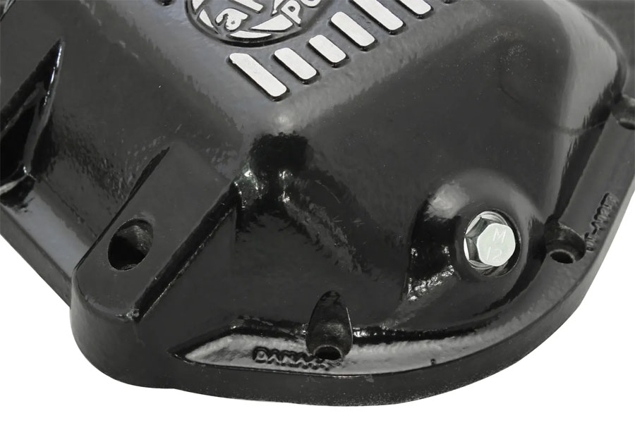 aFe POWER Pro Series Rear Differential Cover w/ Machined Fins - Black - JK/TJ 4.0L/1987-89 XJ 4.0L