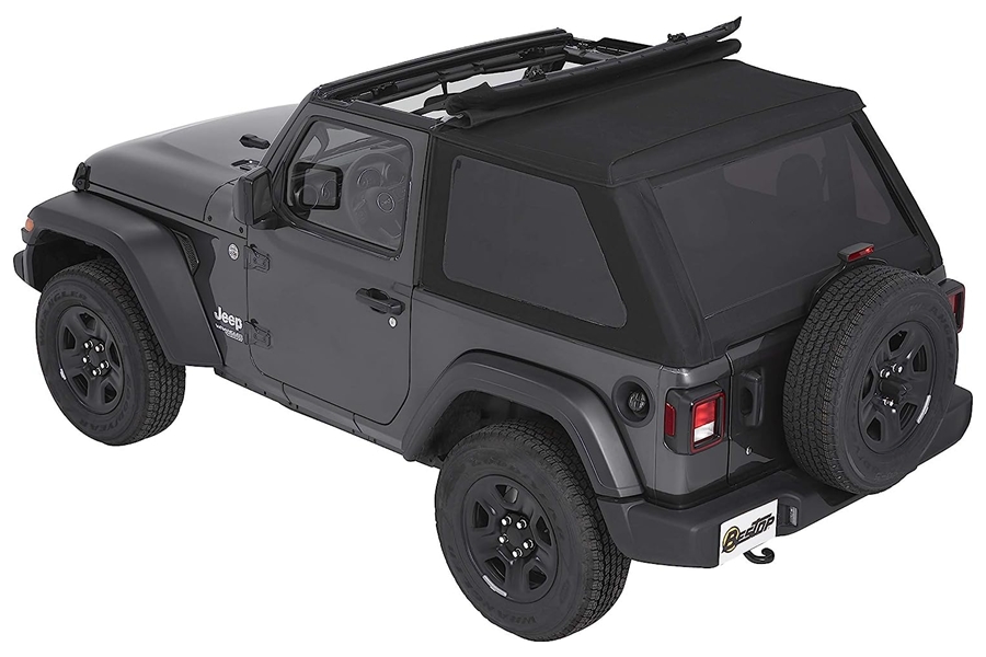 Bestop Trektop NX Slantback Soft Top, Black Diamond - JL 2Dr