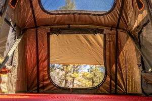 Roam Vagabond Rooftop Tent w/Annex - Forest Green/Hyper Orange