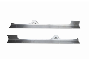  EVO Manufacturing Rock Skins, Aluminum Bolt On - Semi Gloss Black Powder Coat - JL 4dr