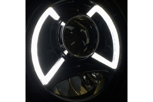 Quake LED X-Wing 9in Headlights - JT/JL