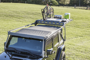 Jeep Jk 4dr Lod Easy Sliding Roof Rack Rear Retractable Handle Black Pc Jeep Unlimited Rubicon 2007 2018 Jrr0745 Northridge4x4