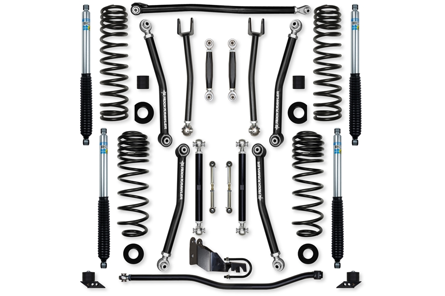 Rock Krawler 4.5in X-Factor 'No Limits' Mid-Arm Lift Kit w/ Bilstein Shocks ( Part Number: JL45NL-2B51)
