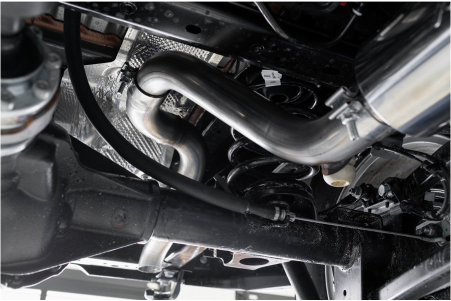 MBRP 2.5in Cat-Back Single Rear Exit Exhaust System - T304 Stainless Steel - JL 2.0L/3.6L